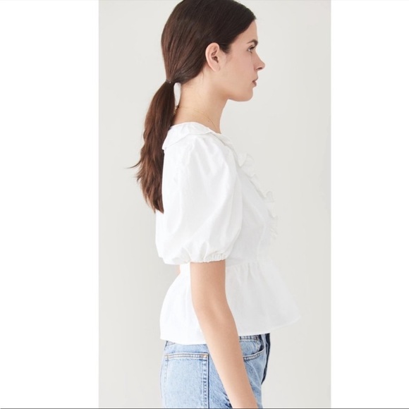 Boyish By Her Romeo Puff Sleeve Wrap Blouse - Picture 6 of 15